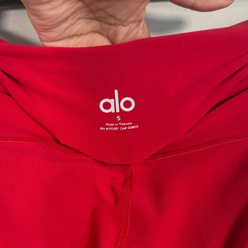 ALO Yoga Red High-Rise Leggings